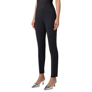 Akris Melissa Techno Cotton Pants High Waist Stretch Black Size 8 NWT